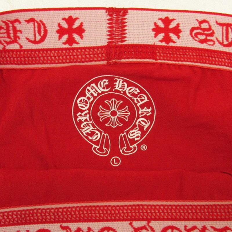 【新品】 Chrome Hearts ショート ボクサー ブリーフ レッド S Chrome Hearts BOXER BRIEF - SHORT RED クロムハーツ ボクサー