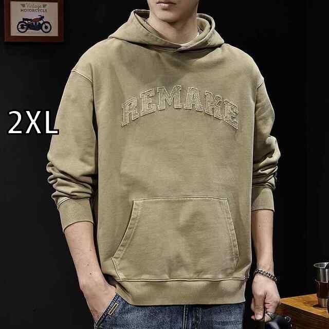 【限定セール，SALE】 [2XL ]秋冬 コーデ メンズ  服 シンプル ファッション オシャレ 大人 かっこいい 大きいサイズ ストリート 紳士服  フード付き スウェット シャツ その他