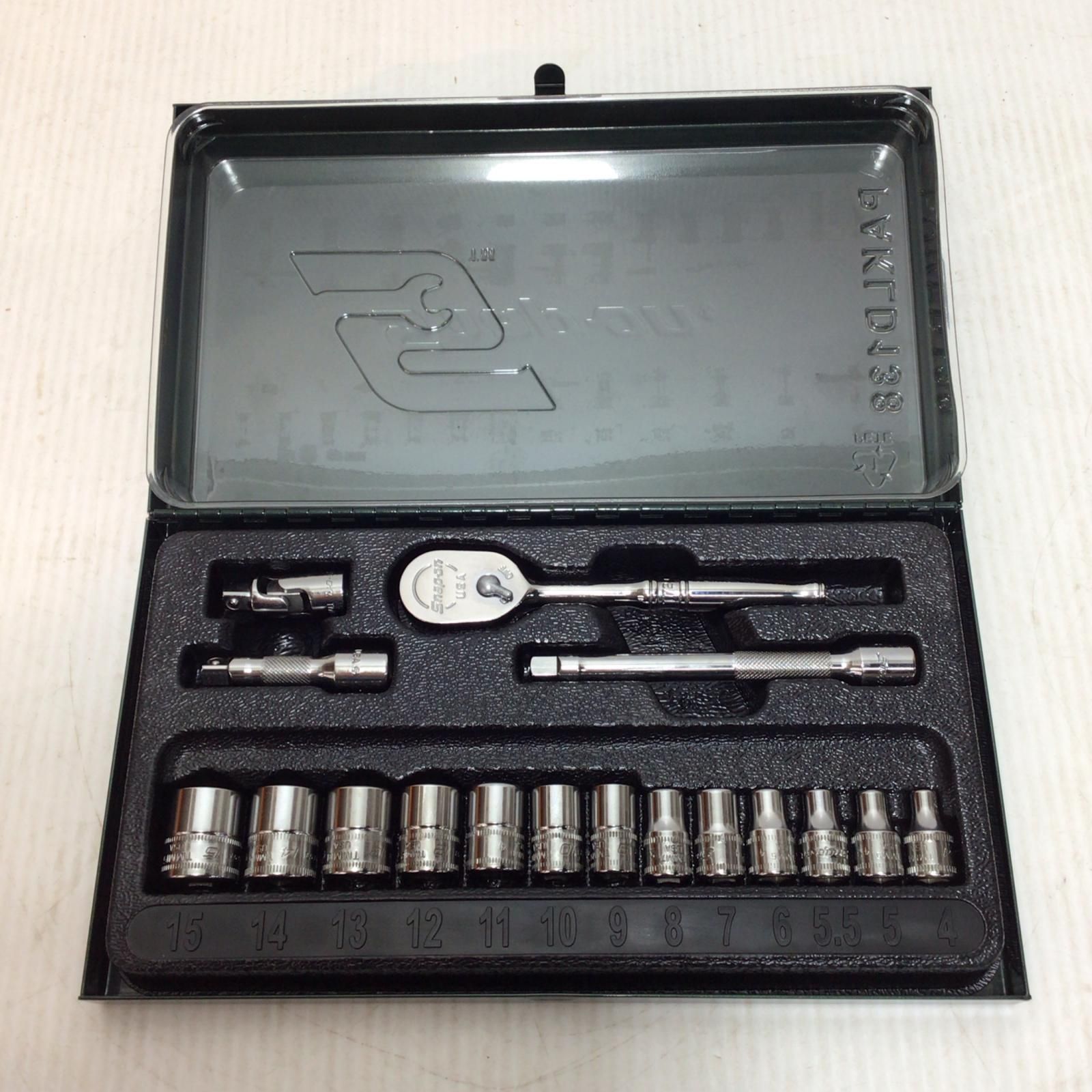 ΘΘSnap-on スナップオン ソケットレンチセット 程度A ケース付