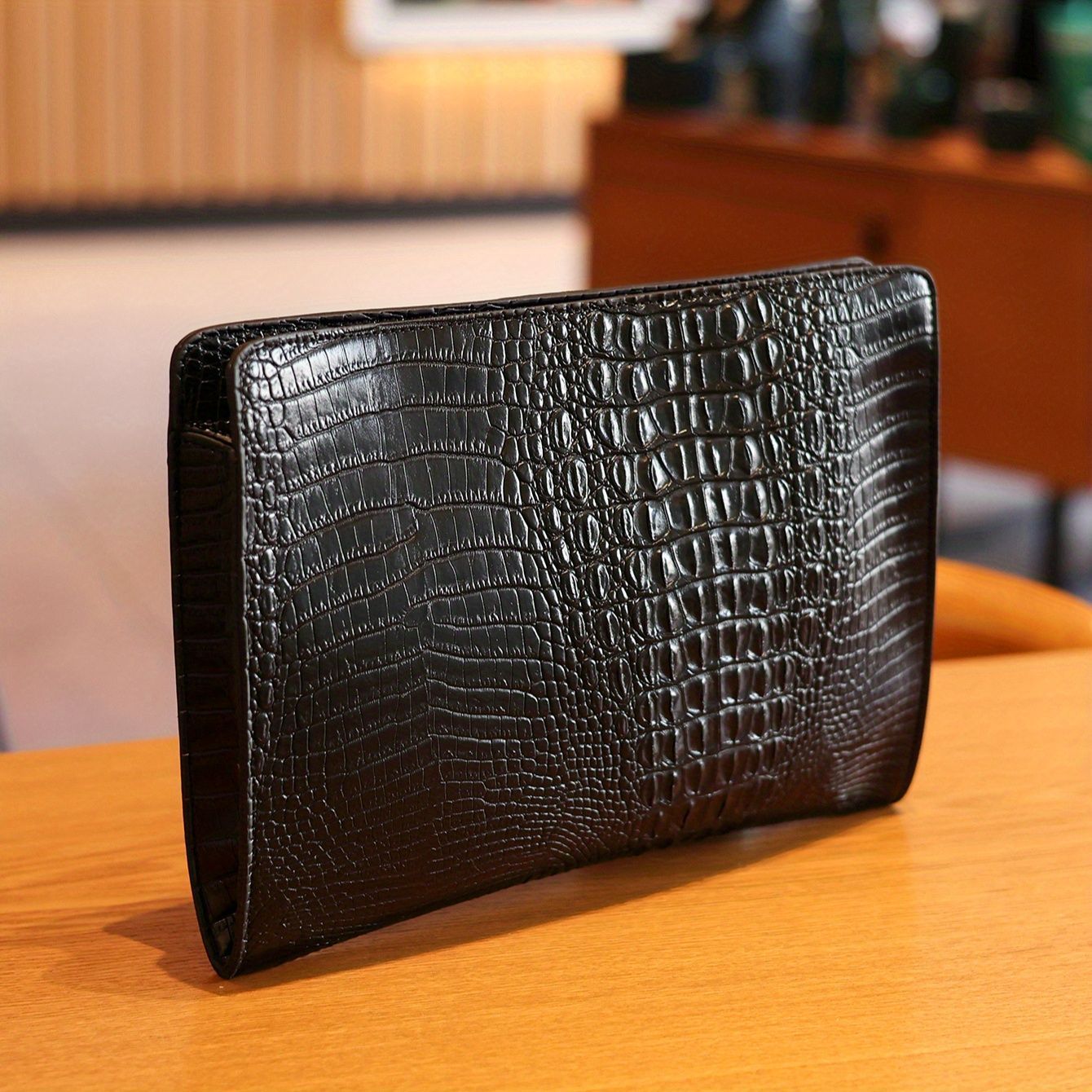クラッチバッグ セカンドバッグ メンズ バッグ クロコダイル レザー PU 