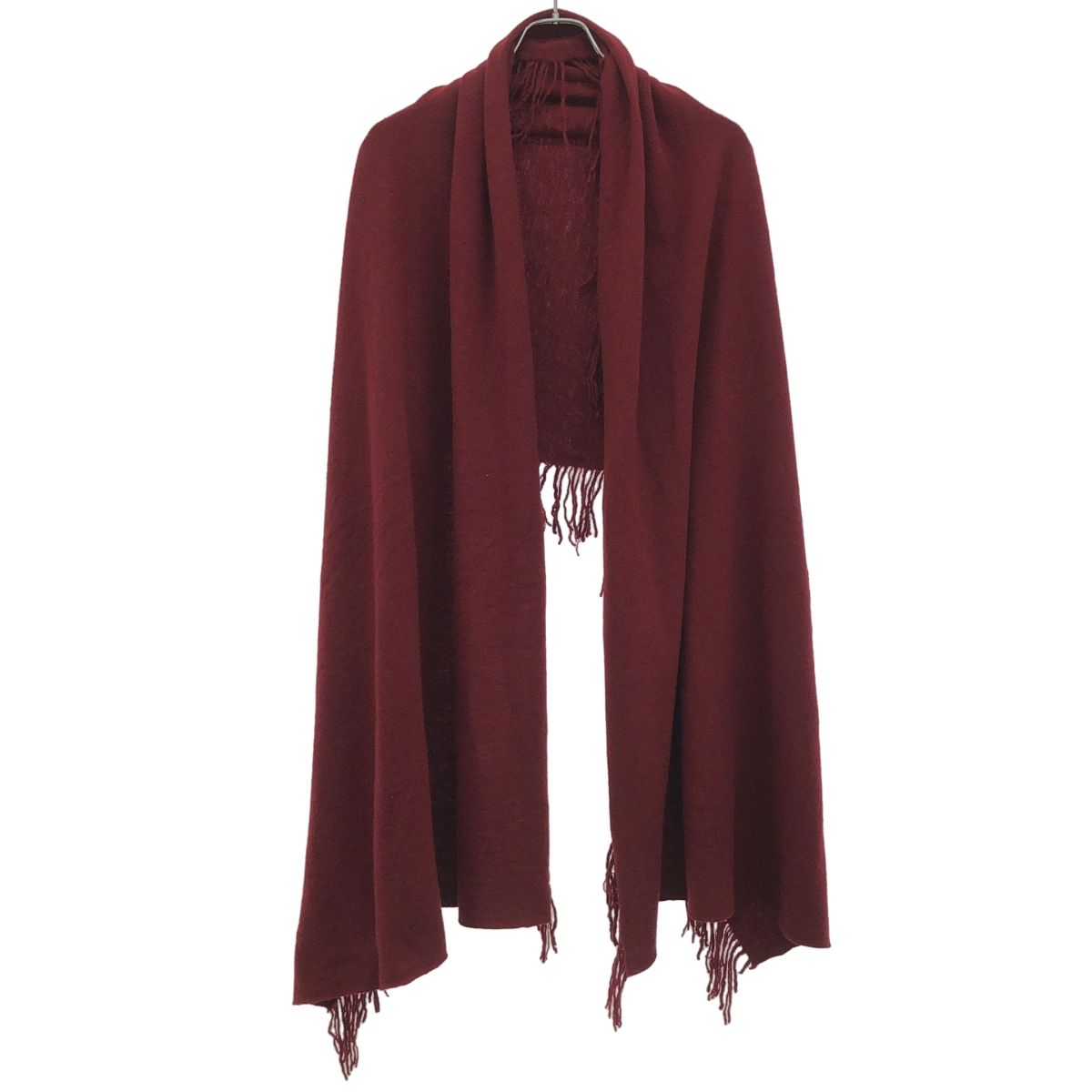 Ground Y グラウンド ワイ 23AW ウールフリンジストール GJ-L02-151 レッド