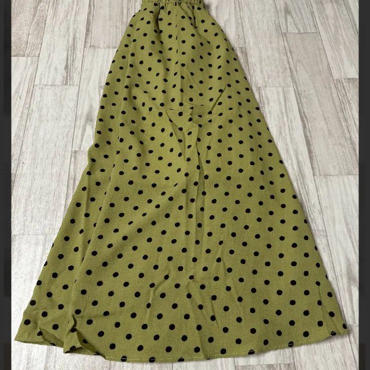 ドット柄 ロング スカート 春夏服 ボトムス 韓国 レディース ドット柄 ロング スカート 春夏服 ボトムス 韓国 レディース
