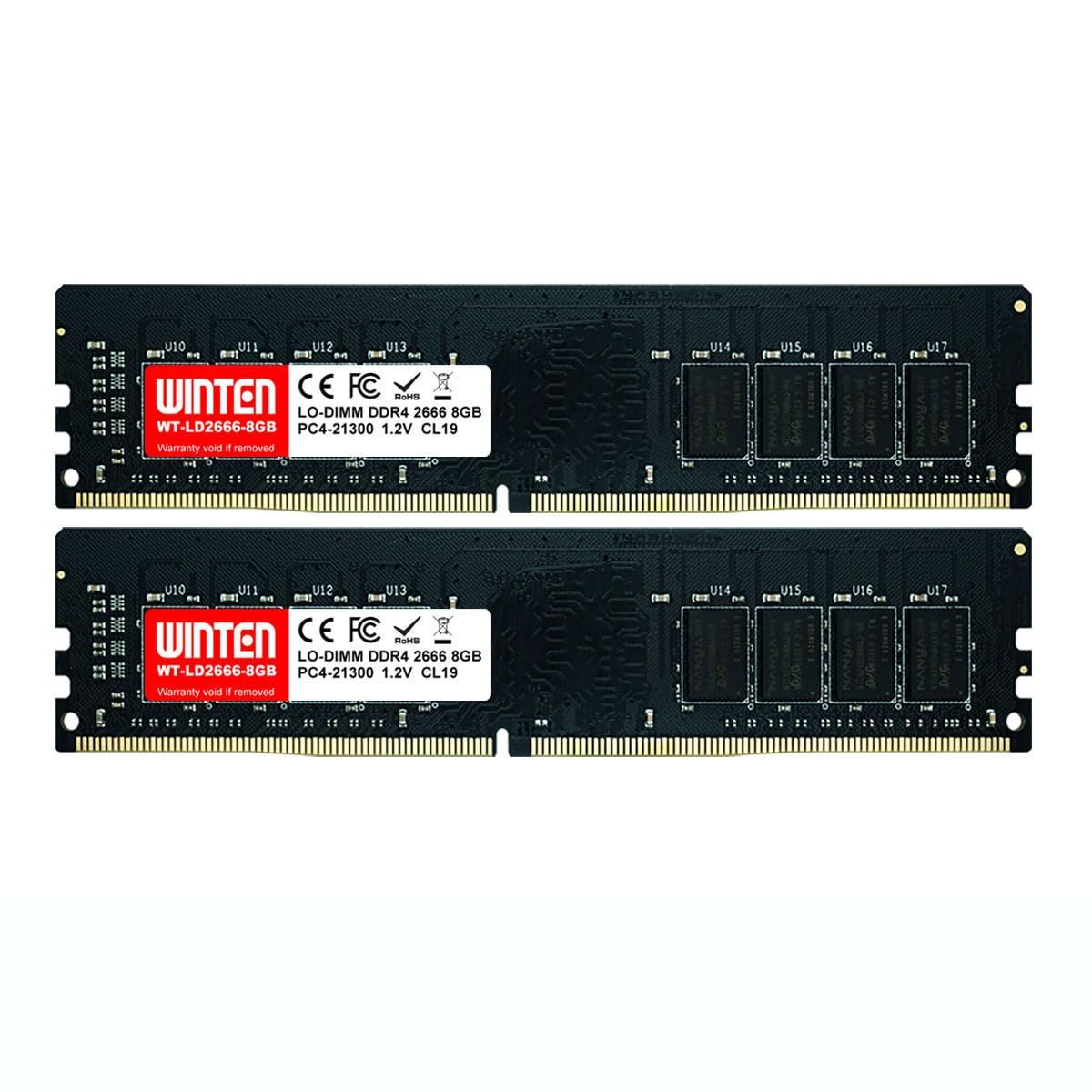新品 WINTEN デスクトップPC用メモリ DDR4-2666 16GB（8GB×2枚