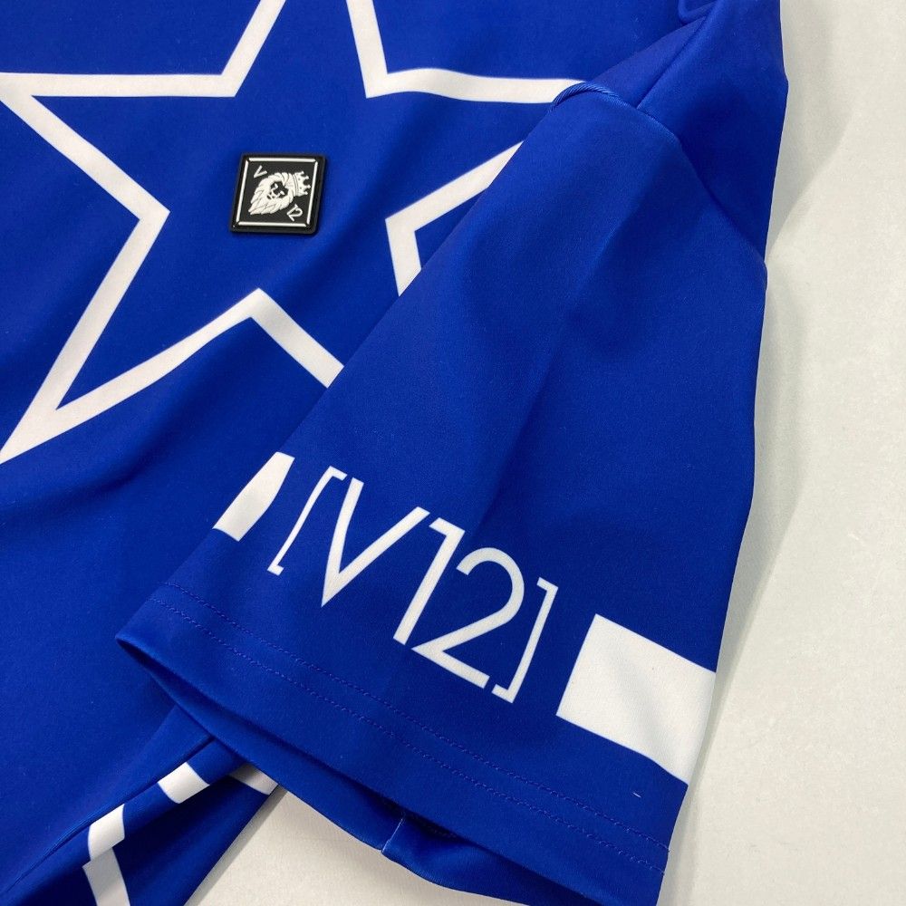 ヴィトゥエルヴ V12 半袖モックネック 背面ロゴ ハイネック ゴルフ