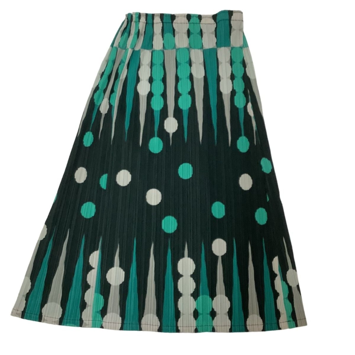 ♪♪ISSEY MIYAKE イッセイミヤケ PLEATS PLEASE スカート ドット SIZE 2 PP73-JG614 ブラック