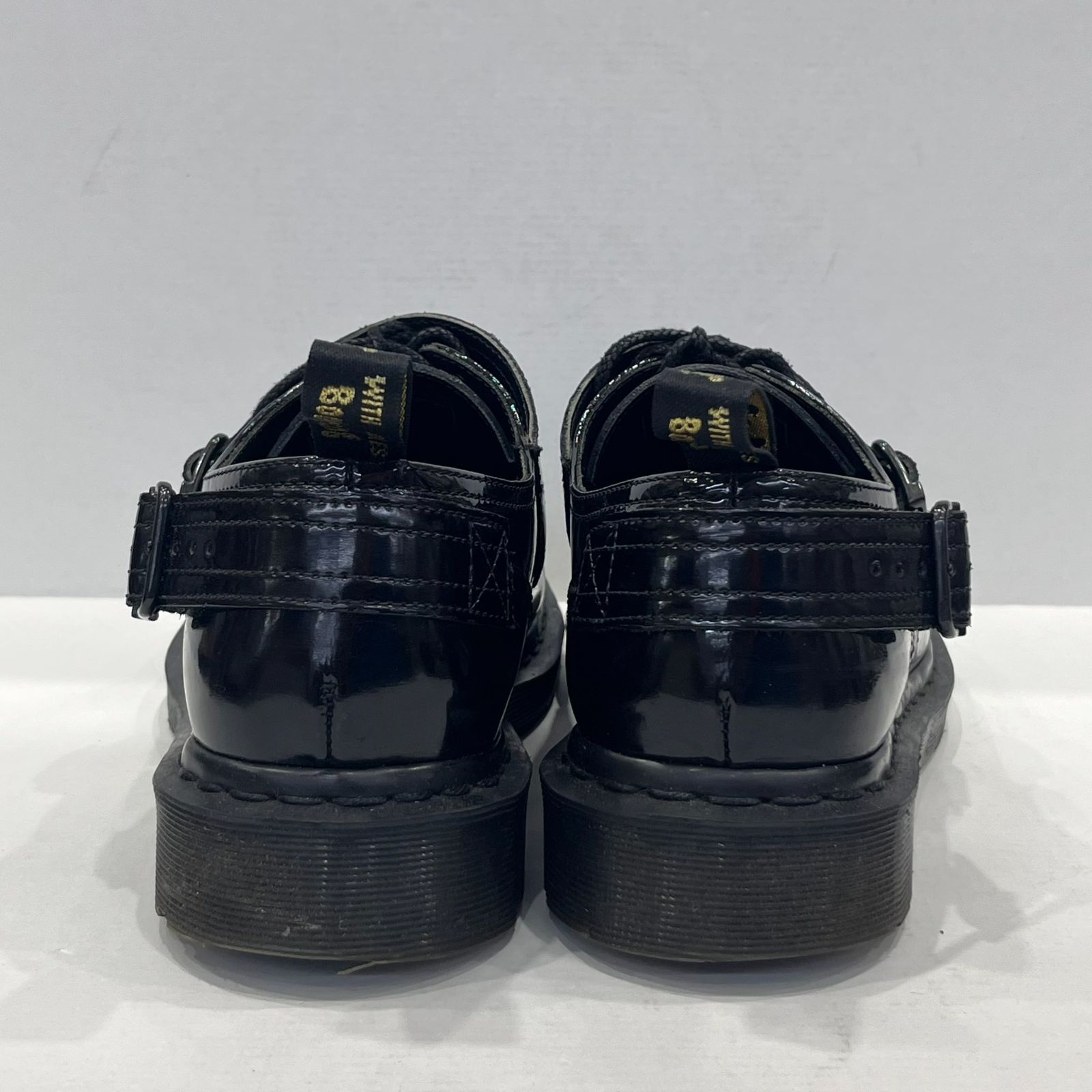 ドクターマーチン UK5 エナメル 中古】dr.martens(ドクターマーチン)メンズ3ホールエナメル