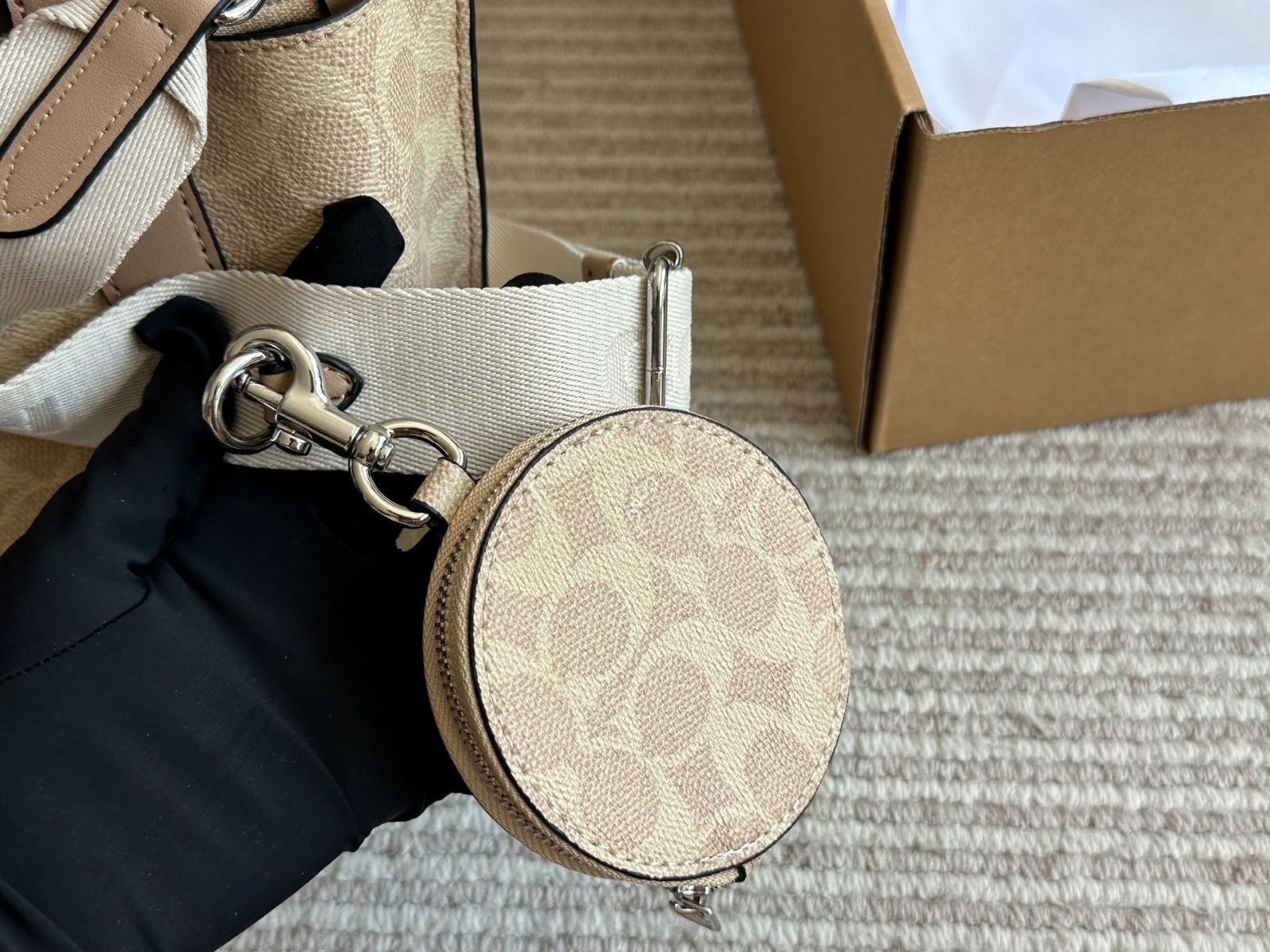 極美品✨コーチ トートバッグ ビジネス ネイビー シボ革 肩掛け ハミルトン 極美品 COACH コーチ トートバッグ オールレザー 肩掛け可能