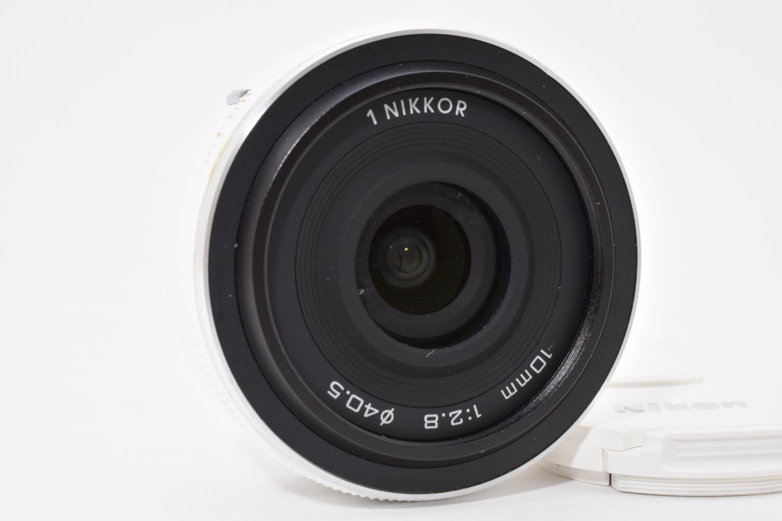 ニコン Nikon 1 NIKKOR 10mm F2.8 ホワイト ☆前後キャップ付属 LL38