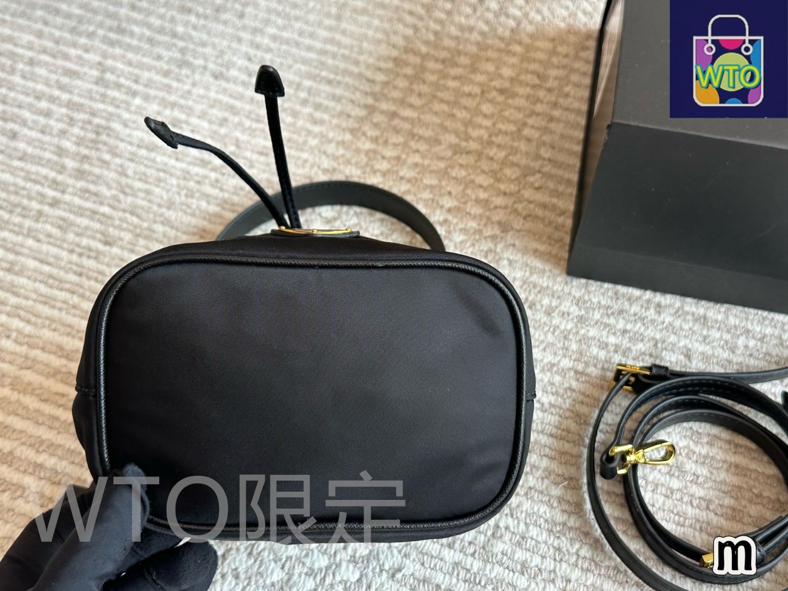 一点限り！EXPRESS便可◎ PRADA ナイロン バケットバッグ 1BE067 一点限り！EXPRESS便可◎ PRADA ナイロン バケットバッグ 1BE067