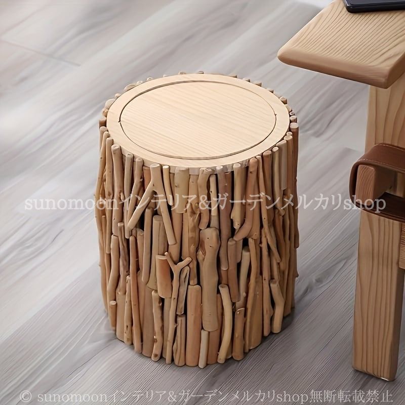 【在庫限りの大特価】 ゴミ箱 木の枝 フラップ式 ナチュラル ぬくもり 円筒形 おしゃれ かわいい ユニーク インテリア ダストボックス トラッシュカン リビング オフィス 豊かな