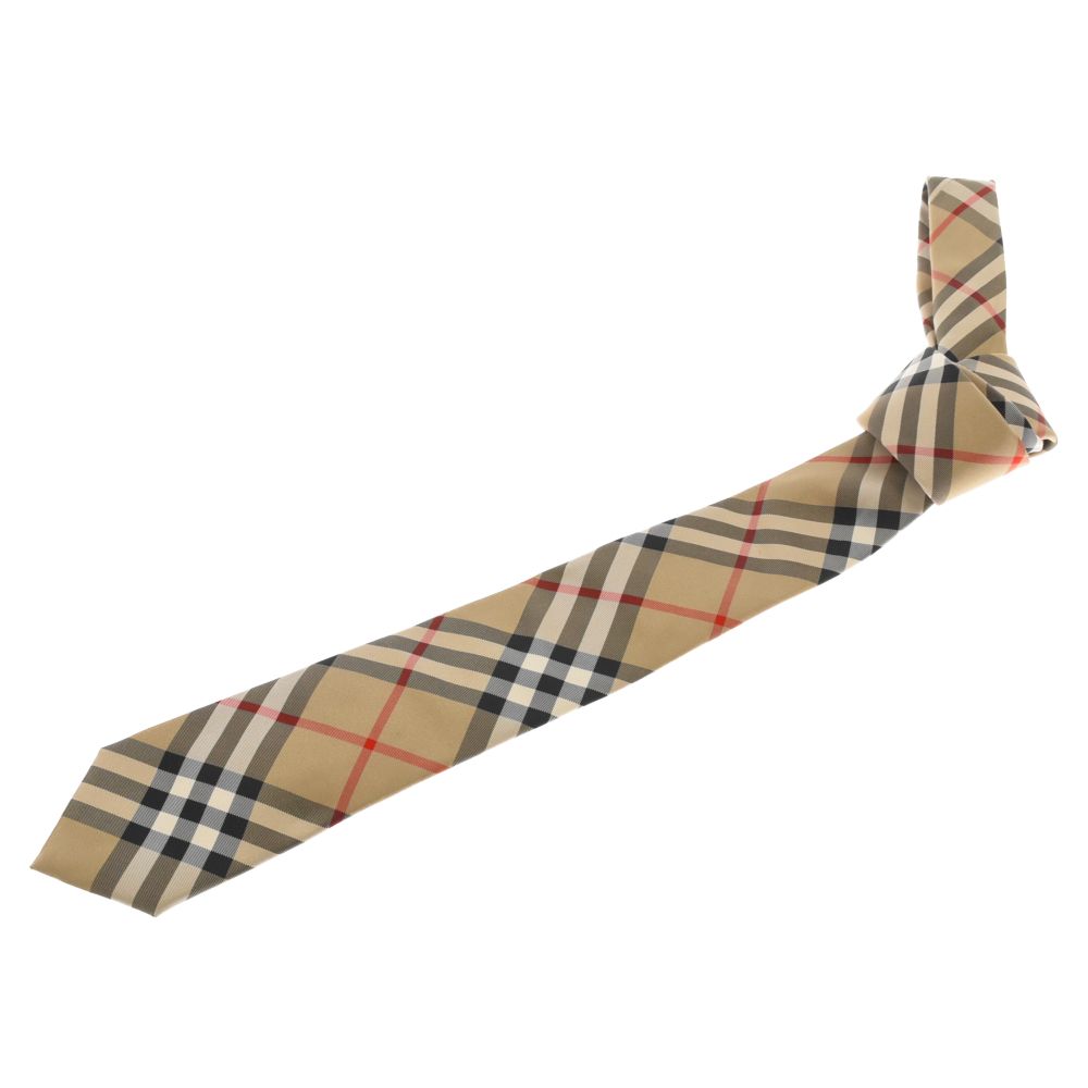 【美品】Burberry バーバリー　ネクタイ　ノバチェック　ベージュ BURBERRY (バーバリー) ノバチェック ネクタイ ベージュ - メルカリ