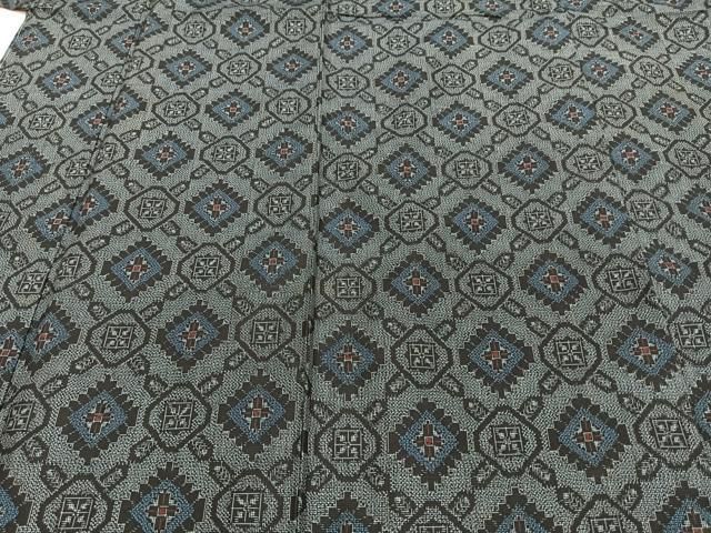 平和屋着物□本場大島紬 花菱文 正絹 逸品 CAAZ0679xi 平和屋着物○本場