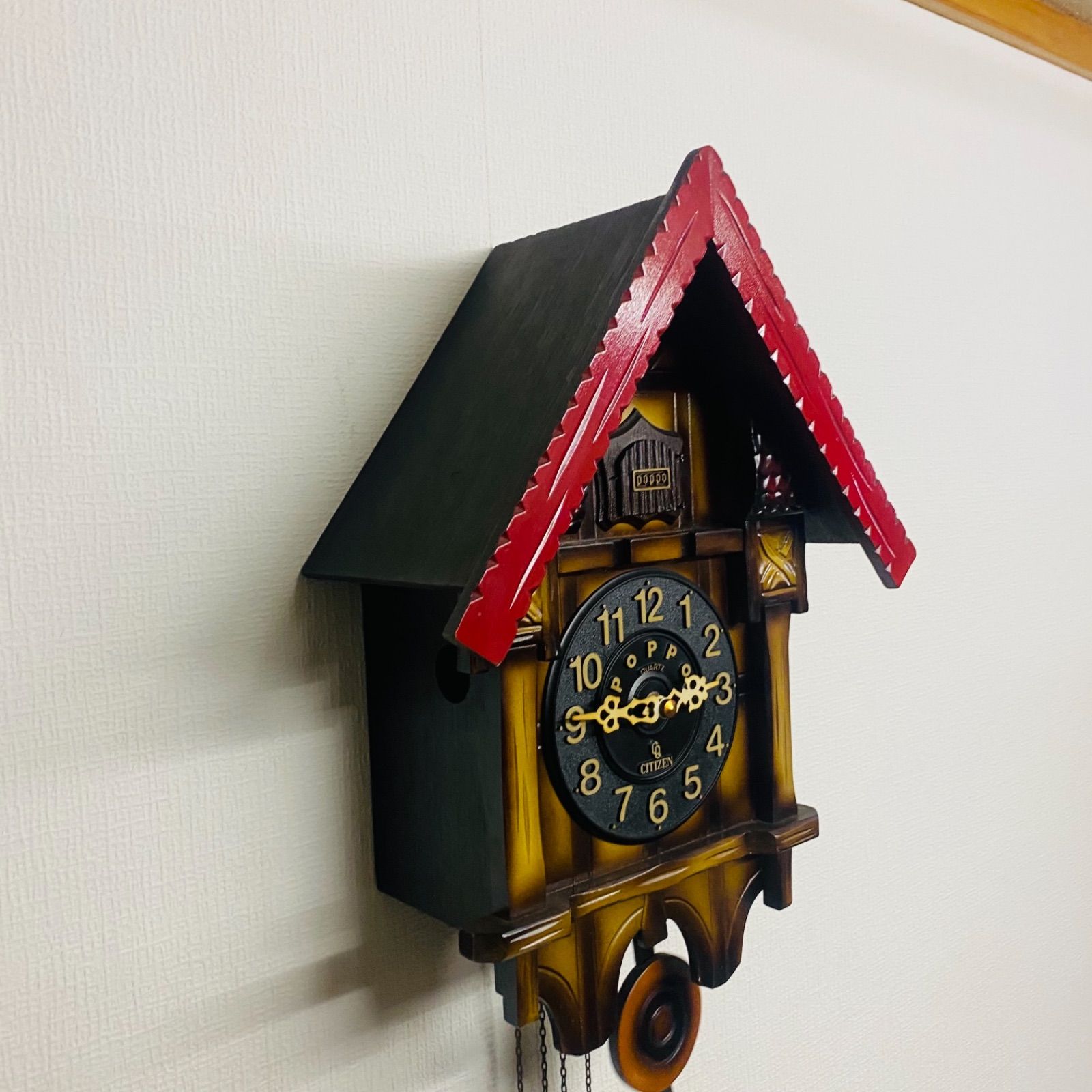 お値引き中✴︎CITIZEN 入手困難アンティーク　天然木　鹿ポッポ時計 お値引き中✴︎CITIZEN 入手困難アンティーク 天然木 鹿ポッポ時計