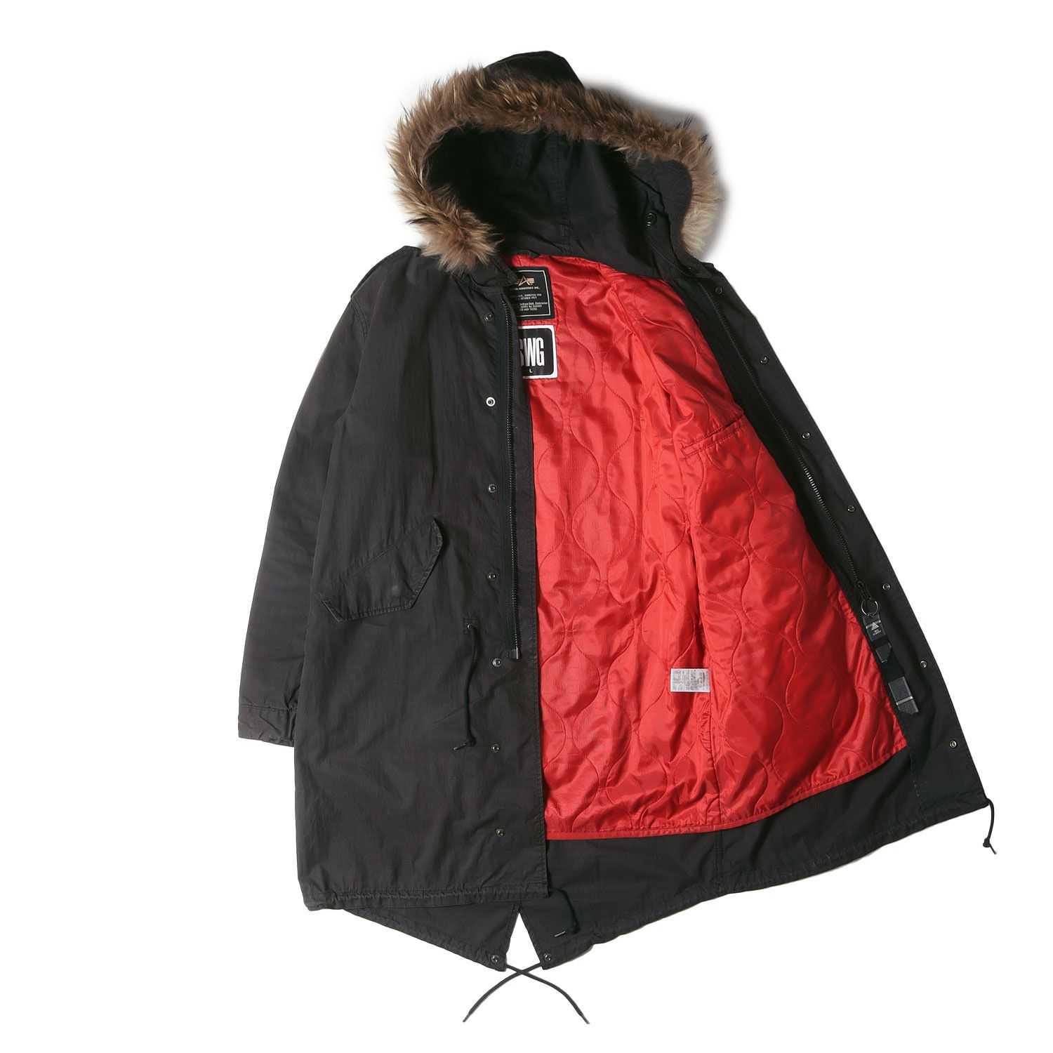 SWAGGER モッズコート Lサイズ phenomenon 美品 SWAGGER スワッガー コート サイズ:L ALPHA 裏地キルティング リアル