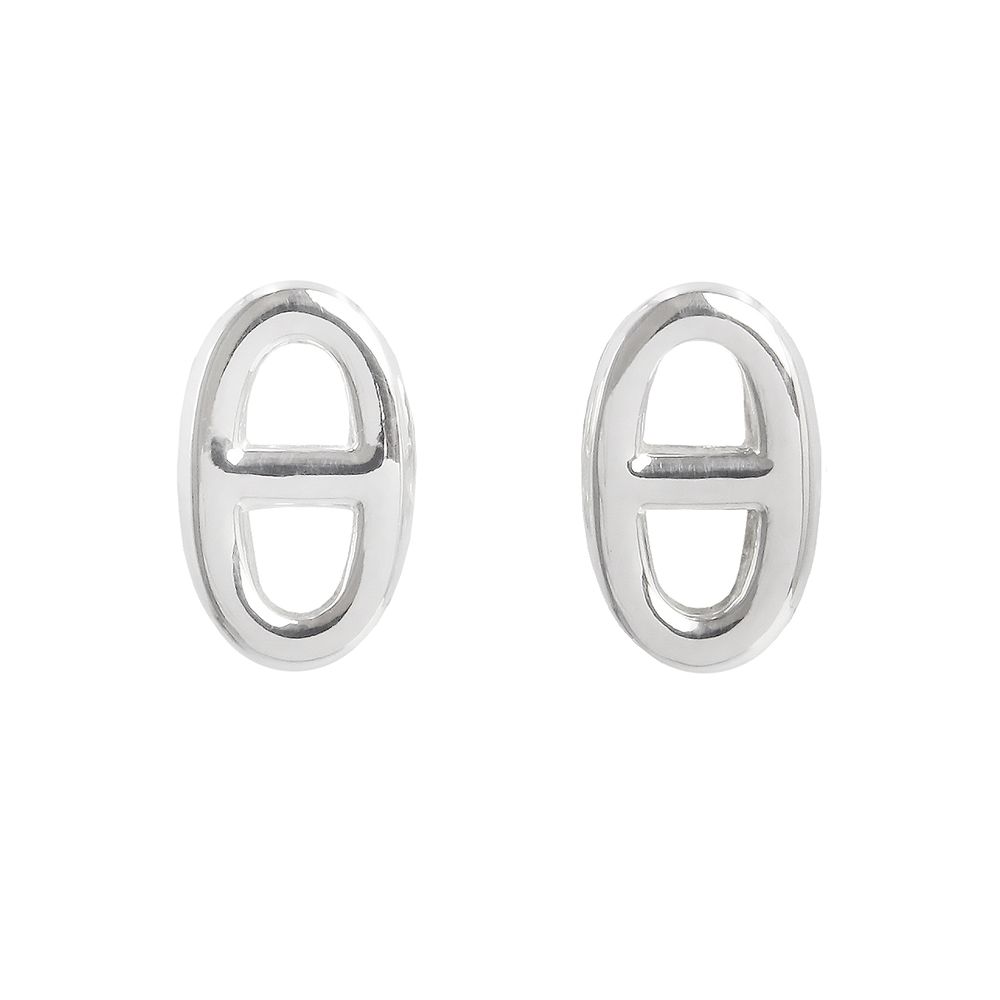 エルメス ファランドール TPM シェーヌダンクル ピアス SV925 シルバー