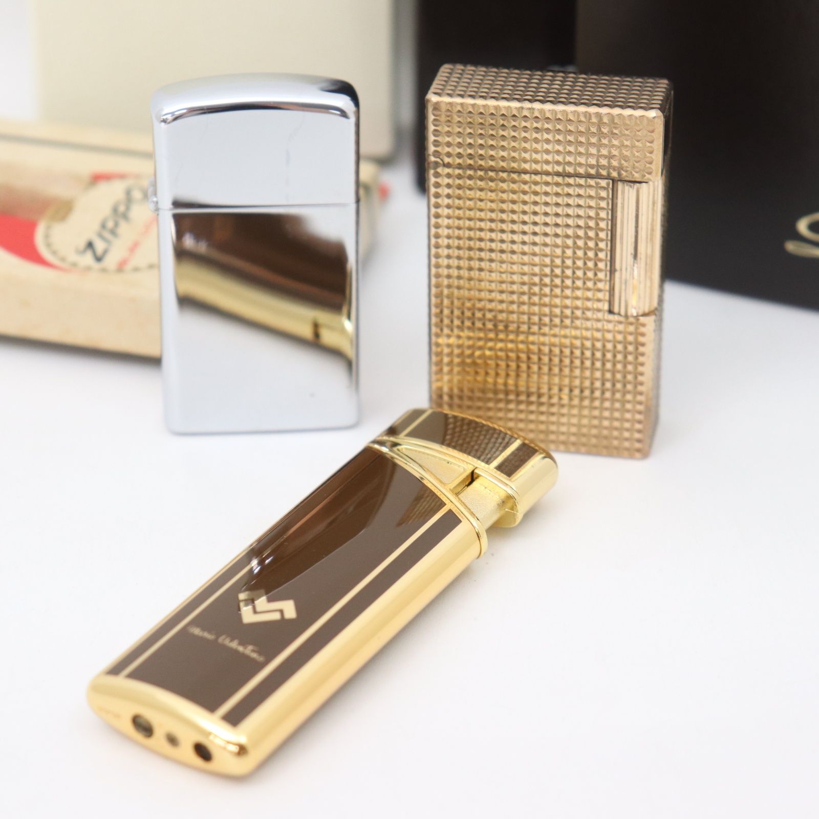 IT0QC0XAO0YD Dupont デュポン Zippo ジッポー MARIO VALENTINO マリオバレンティノ ガスライター 3点おまとめ 喫煙具 タバコ
