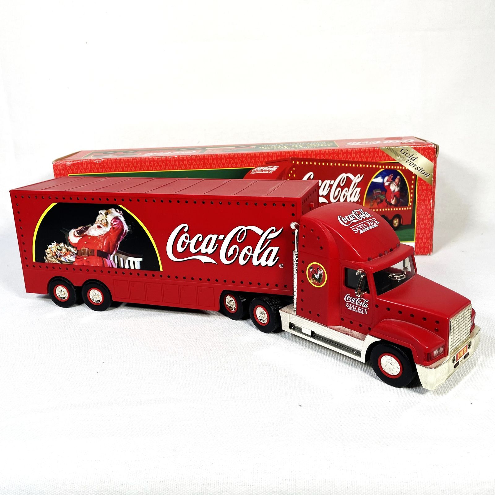 90s Coca Cola Holiday Caravan Truck　コカコーラ　トラック　90年代　箱付　アンティーク　ヴィンテージ　アメトイ