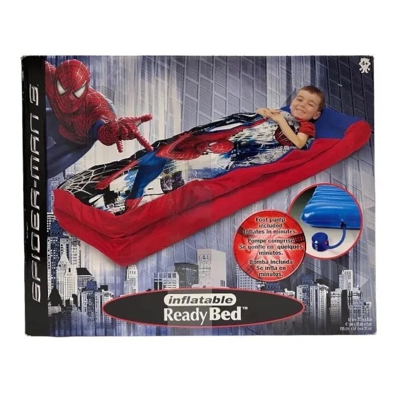 MARVEL SPIDER MAN 3 inflatable Ready Bed スパイダーマン エアベッド マットレス キャンプ 寝袋