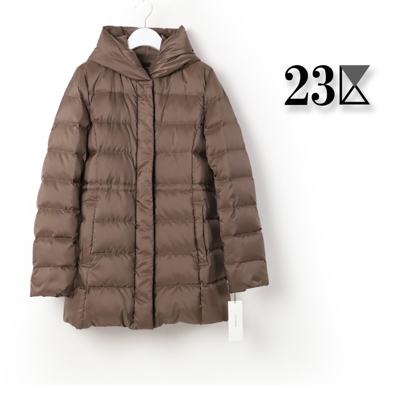 新品 23区 シレータフタ ミドル丈 ダウンコート 洗える ニジュウサンク 