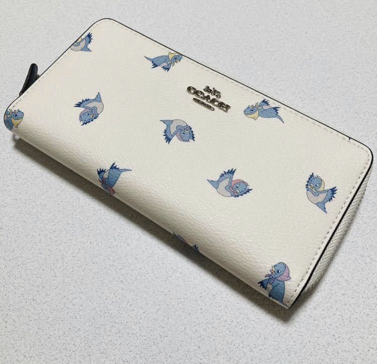 COACH 長財布 ディズニーコラボ 幸せの青い鳥 - 財布
