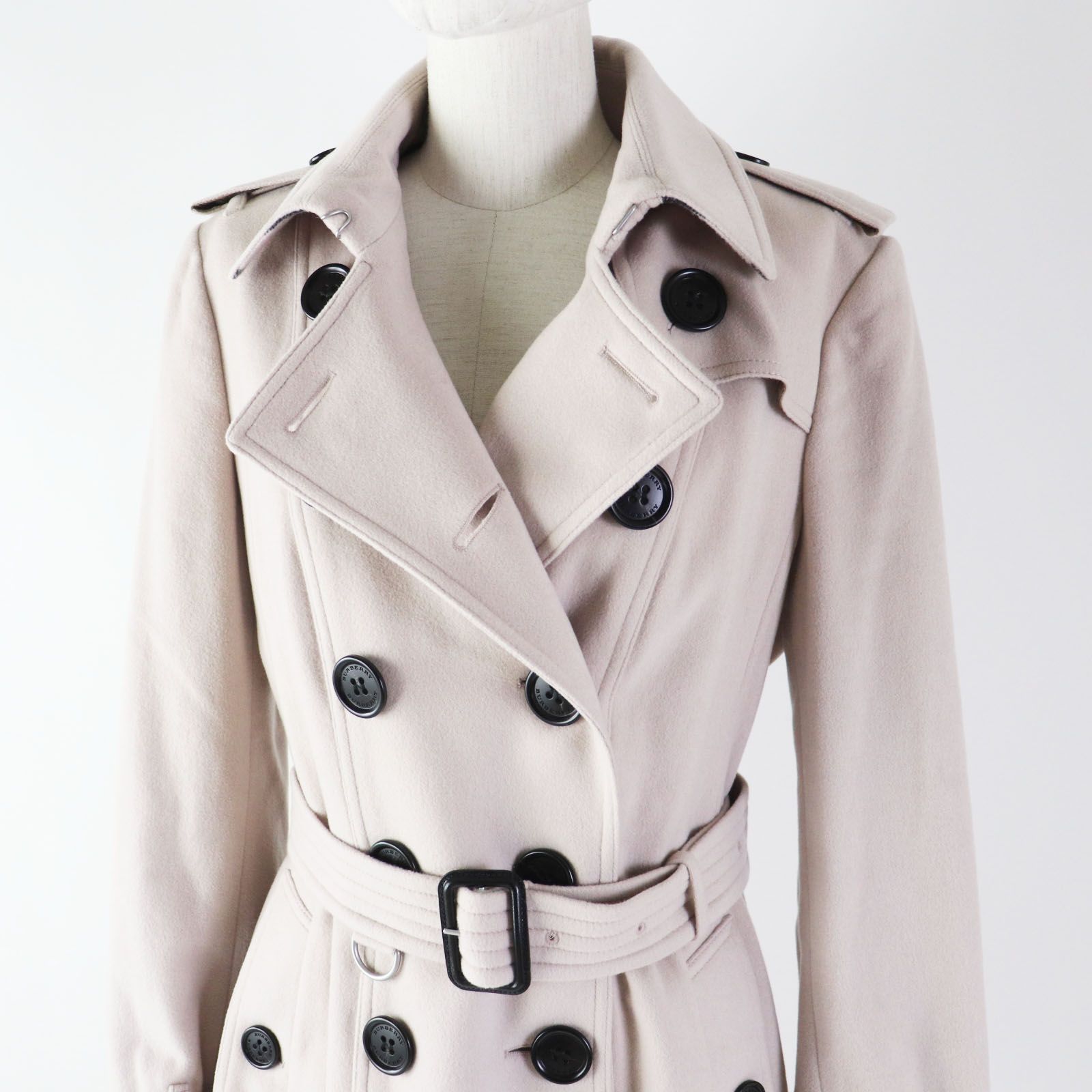 美品◎BURBERRY バーバリー SANDRINGHAM サンドリンガム カシミヤ100 