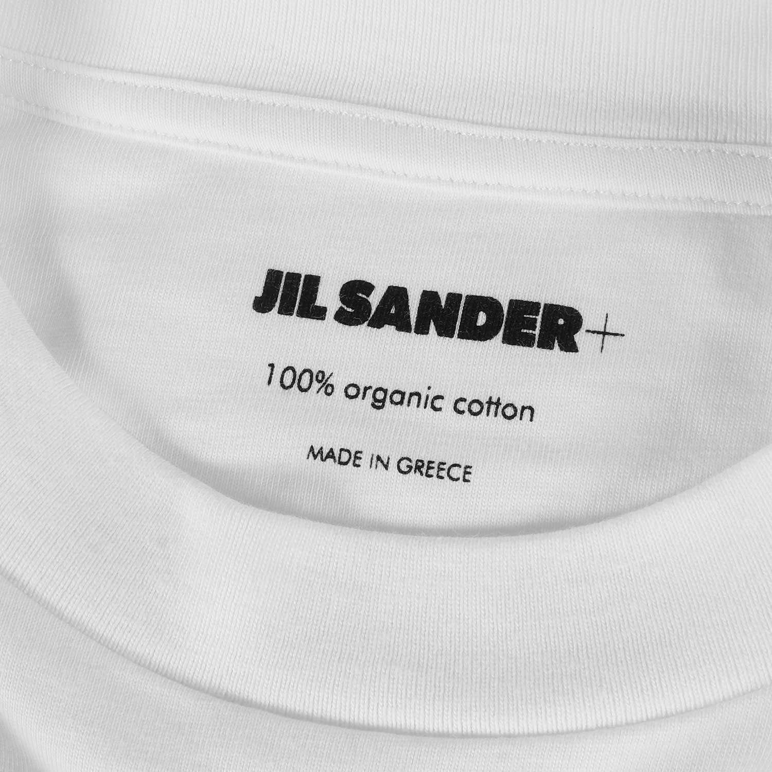 JIL SANDER ジル・サンダー Tシャツ サイズ:S 裾 ロゴ パッチ プレーン ...