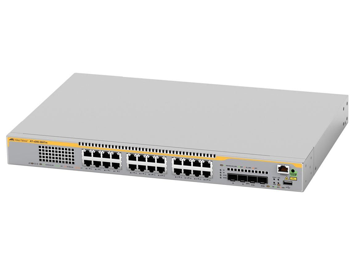 【新品・5営業日で発送】ALLIEDTELESIS アライドテレシス AT-x250-28XTm-N7アカデミック ／ 4931RN7 アライドテレシス - ALLIEDTELESIS AT-x250-28XHm AT-x250-28XS オール10ギガをエッジネットワークに「x250&frasl;SE250シリーズ