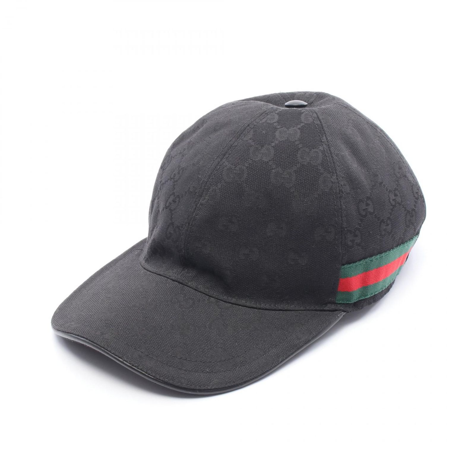 【極美品】GUCCI グッチ GG帽子 M/L男女兼用 総柄 ウェブライン 本物 グッチ GUCCI キャップ GGキャンバス ウェブライン 200035