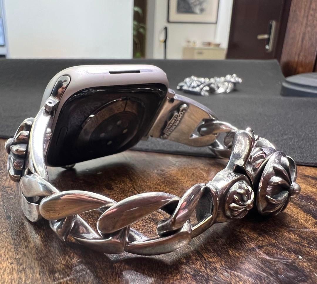 ⭐️LXKGH　Apple Watch　新型花グリップベルト　17cm　刻印有り スマートウォッチ・ウェアラブル ⭐️LXKGH Apple Watch 新型花