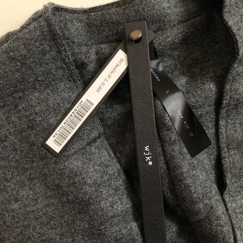 コ 未使用 タグ付き WJK 6874 wn04e 2-ply hook cardigan 2