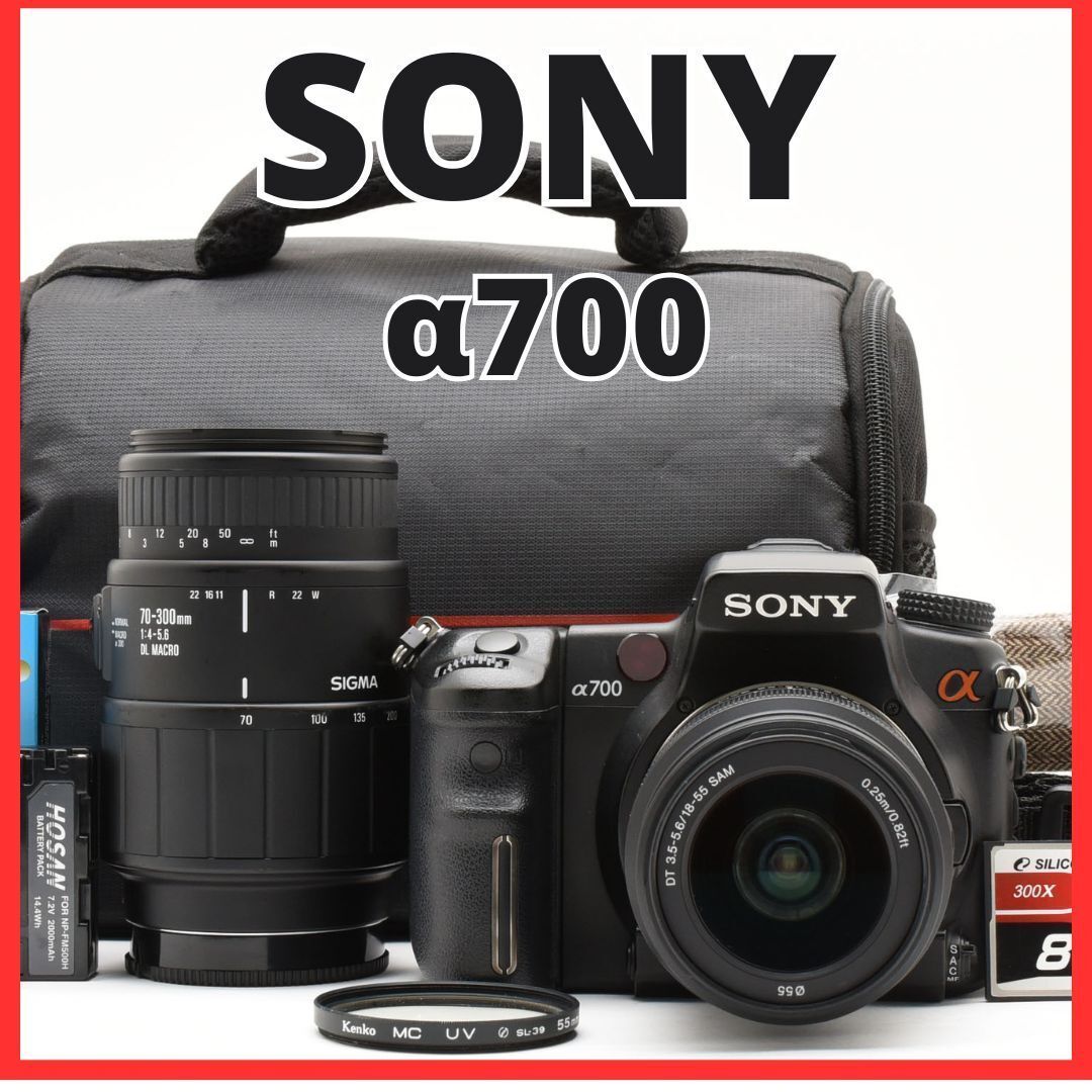 ☆美品☆ SONY ソニー α700 ダブルズームレンズセット 付属完備 元箱