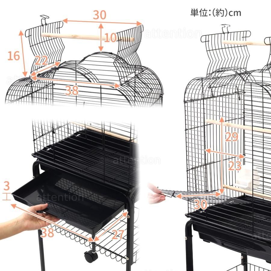 鳥かご スタンド 鳥ケージ 大型 ケージ おしゃれ 台 鳥籠 鳥小屋 バードケージ 鳥 庭 複数飼い セキセイインコ 小鳥 縦長 ペット バードゲージ とりかご