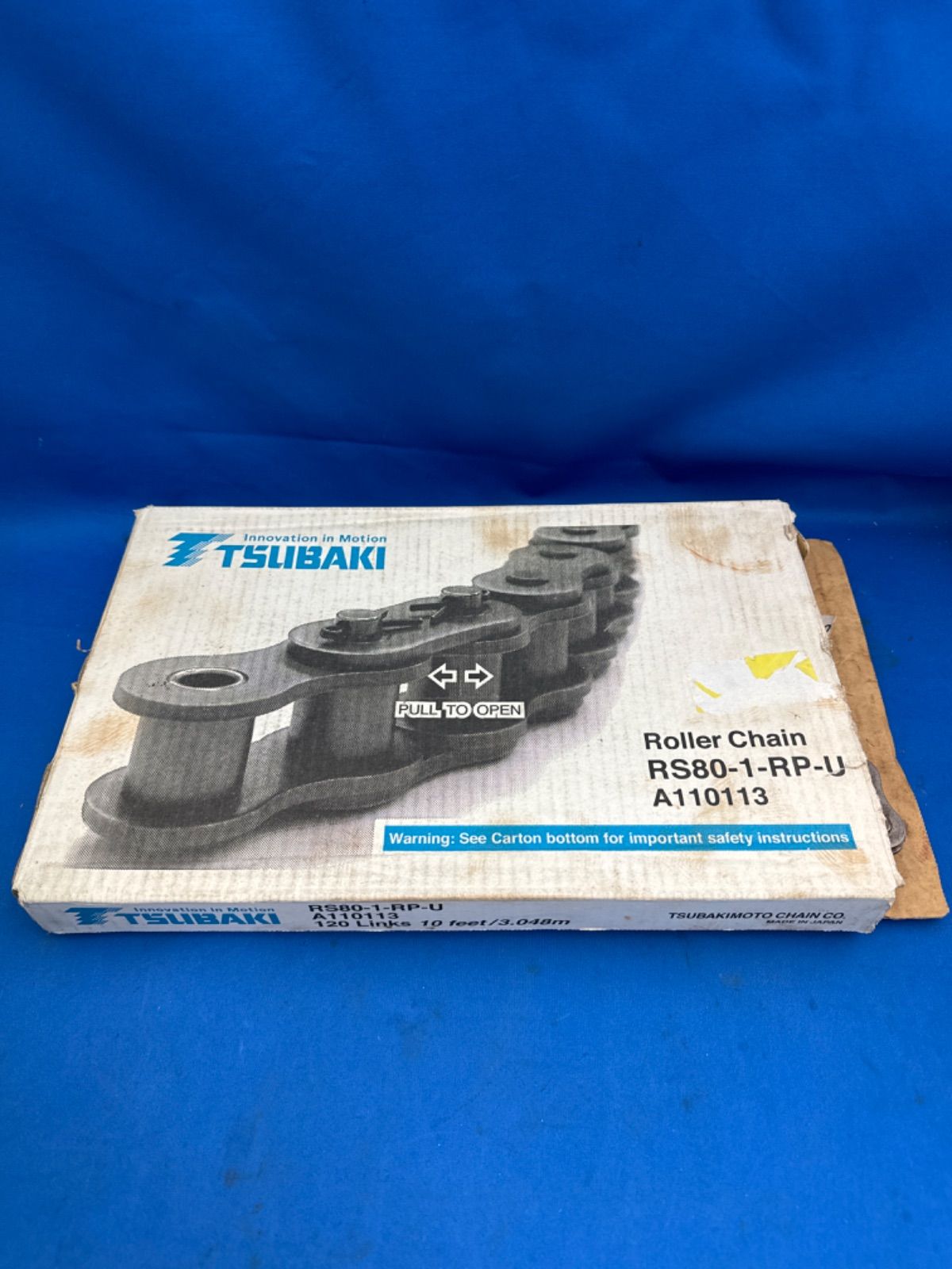 TSUBAKI ローラーチェーン RS80-1-RP-U A110113 - メルカリ