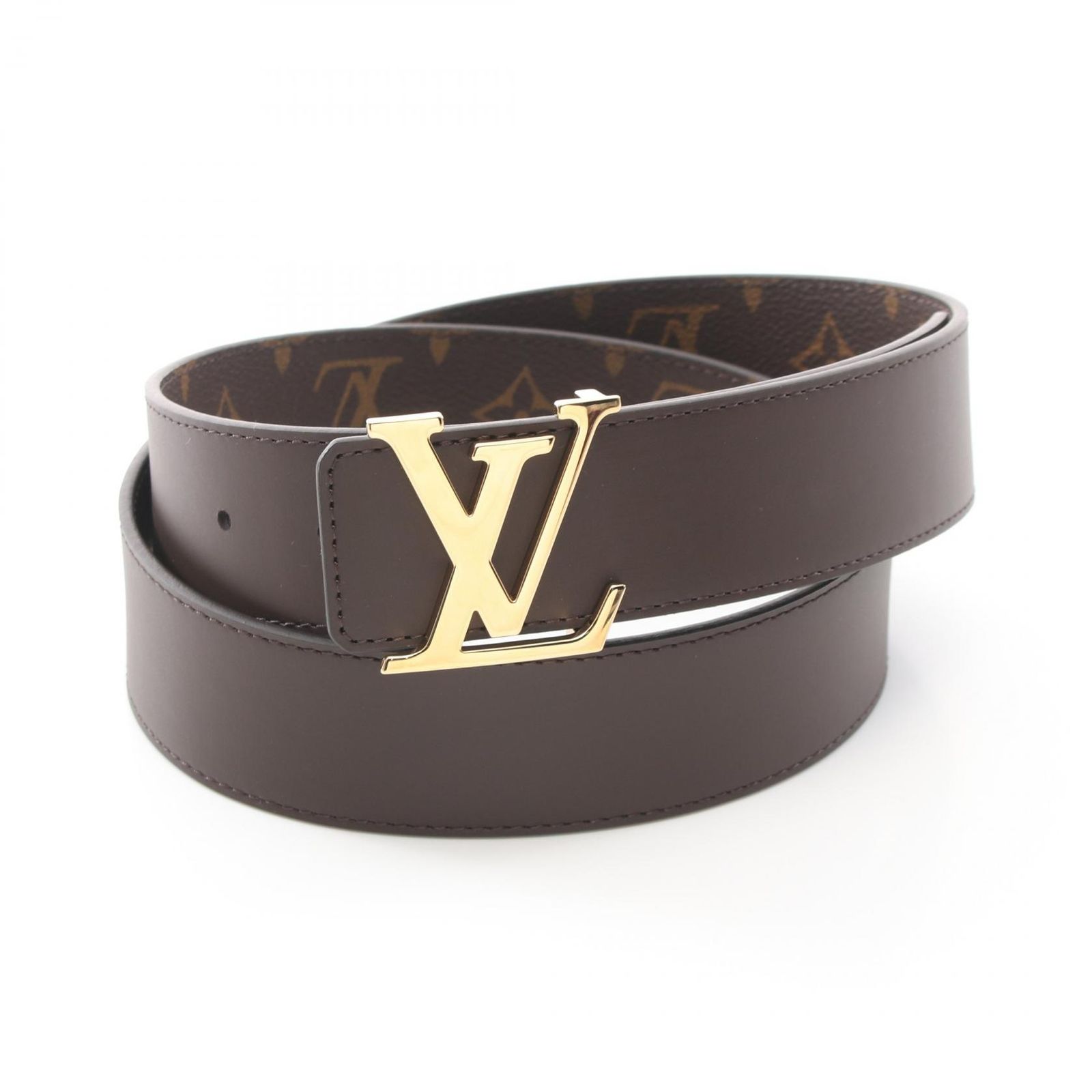 ⭐️良品⭐️ルイヴィトン M0323 ベルト モノグラム サンチュール LV ルイヴィトン LOUIS VUITTON サンチュール LV イニシャル メンズ