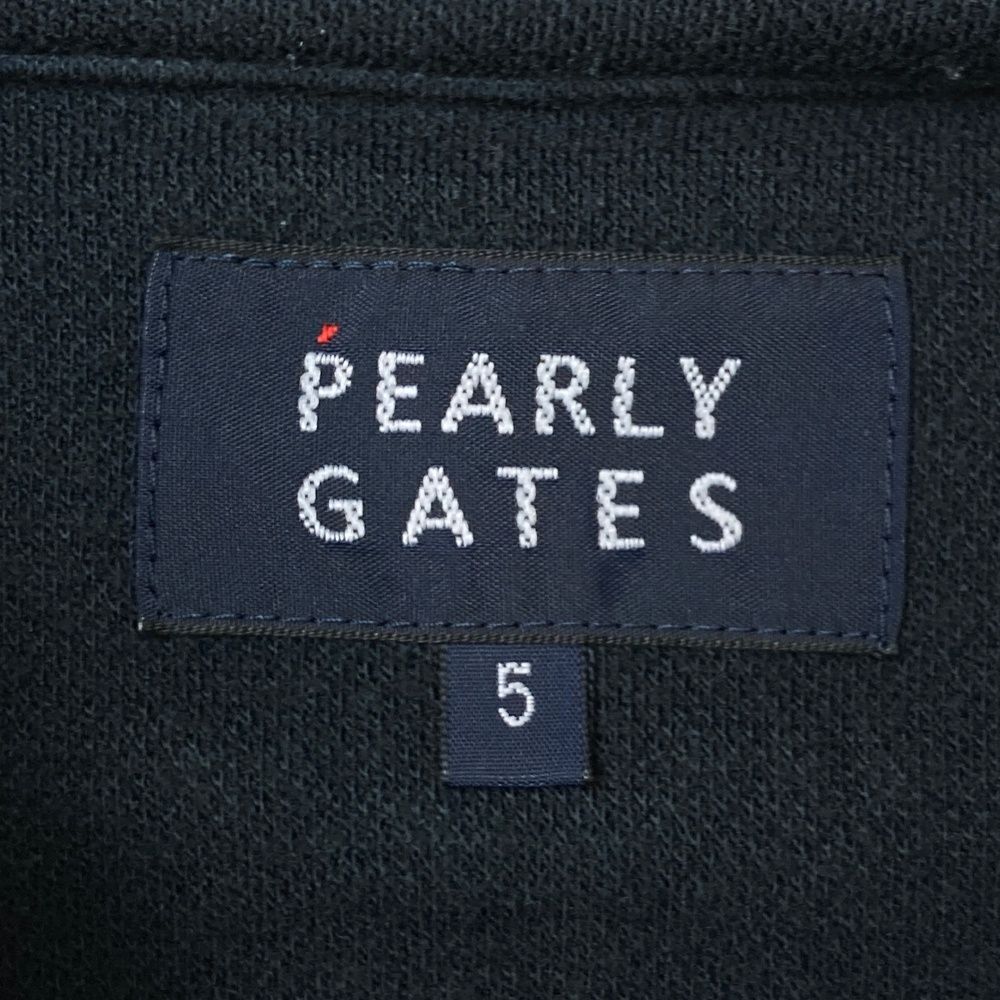 サイズ：5 PEARLY GATES パーリーゲイツ  長袖ポロシャツ  ネイビー系 [240101489110] ゴルフウェア メンズ ストスト PEARLY GATES パーリーゲイツ 長袖ポロシャツ ネイビー系 5
