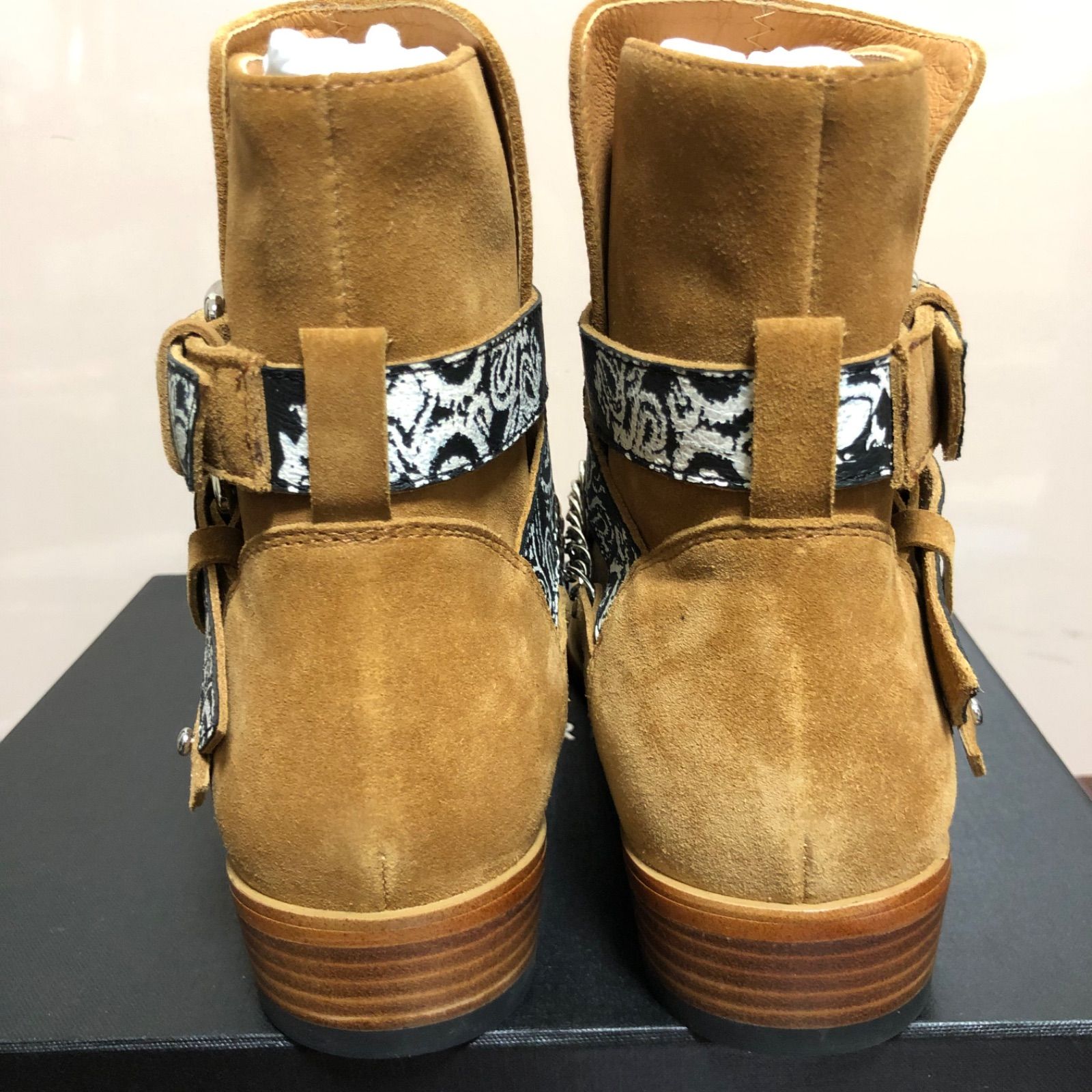 オフシーズンセール✨ アミリ バンダナ ブーツ メンズ amiri ベージュ 