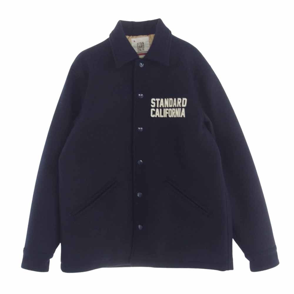 STANDARD CALIFORNIA スタンダードカリフォルニア Varsity Jacket コットン ウール バックワッペン  バーシティジャケット スタジャン ネイビー系 M【中古】 - メルカリ