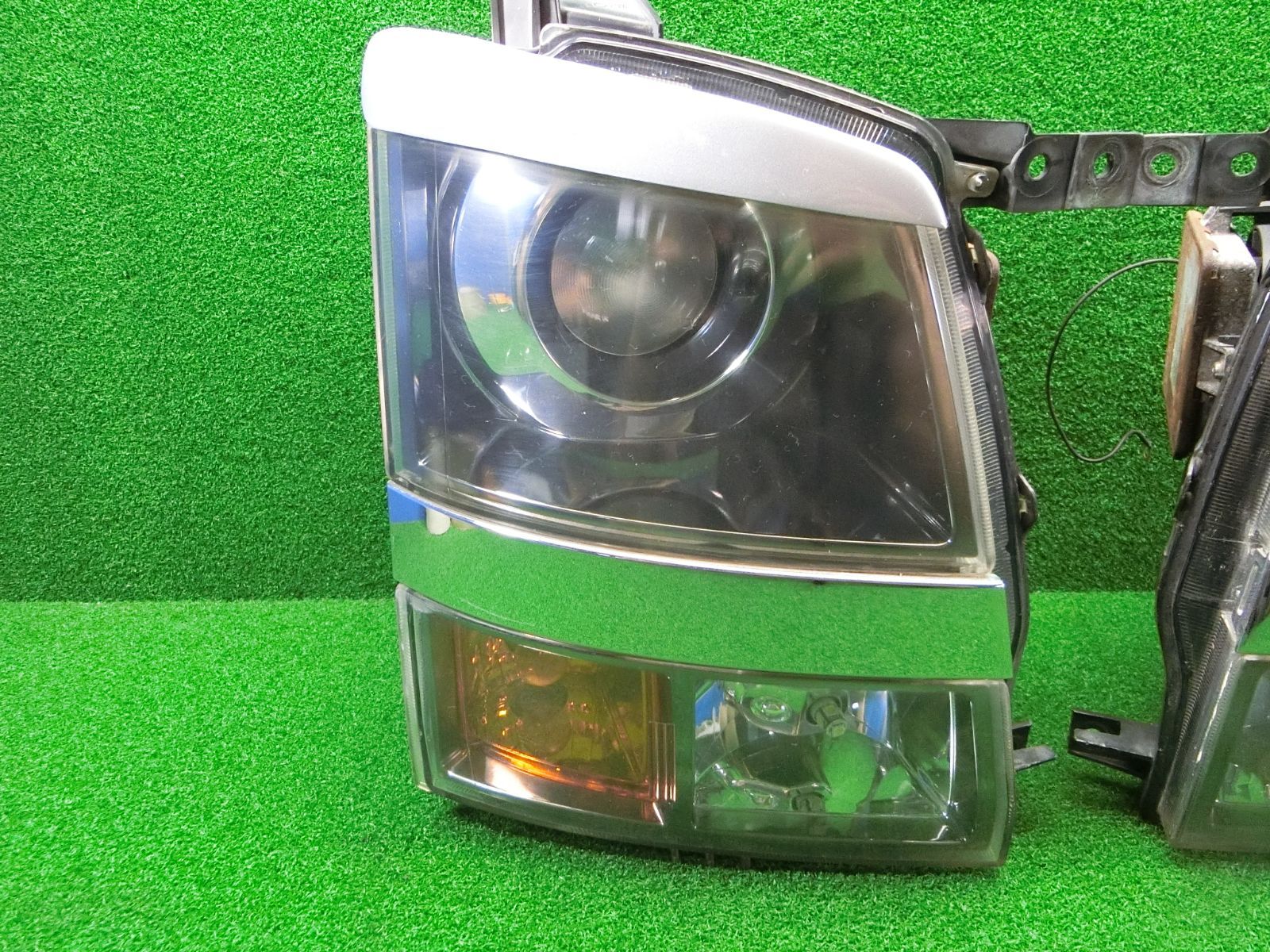 11117 コーティング済 スズキ ワゴンR MH21S ヘッドライト 左右セット KOITO 100-59052 研磨済 破損なし