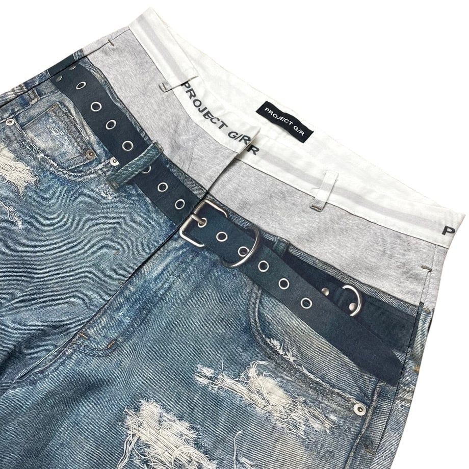 PROJECT G/R】TROMPE-L'IL DENIM PANTSプロジェクトジーアール