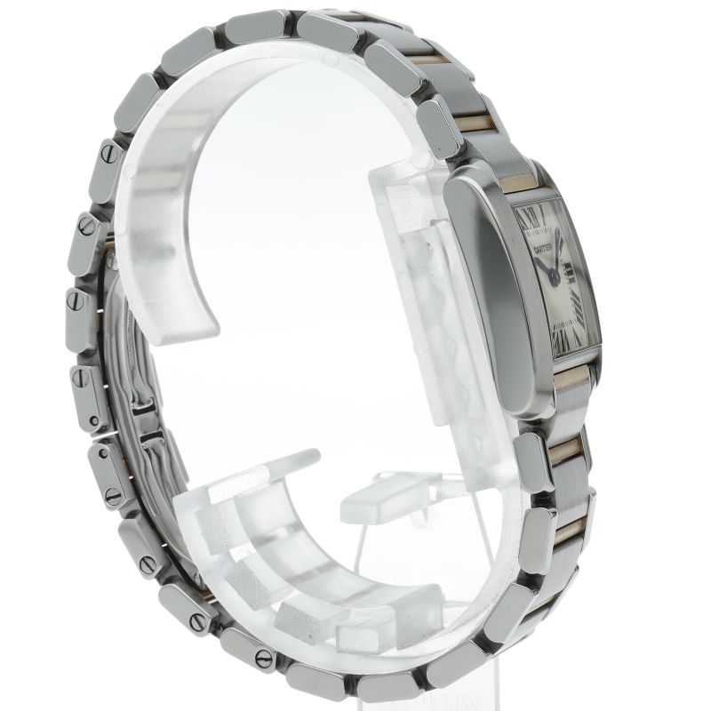 カルティエ CARTIER タンク フランセーズ SM W51007Q4 シルバー  