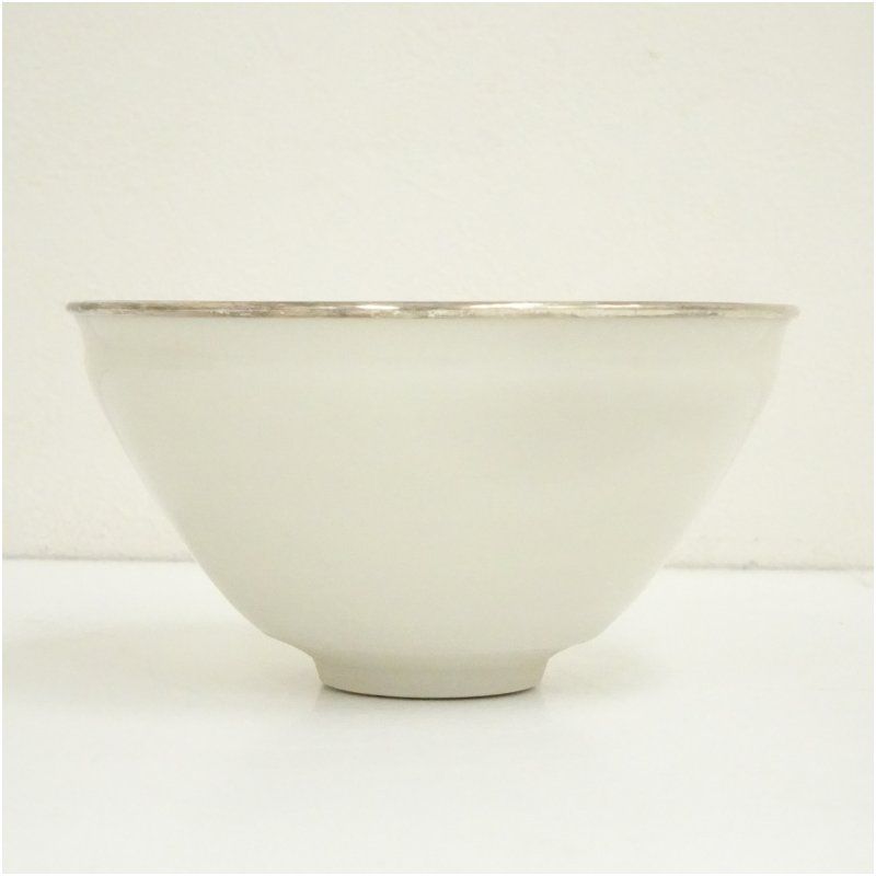 天目茶碗 白天目　桶谷定一　共箱入　茶道具　茶盌　茶器　京焼　伝統工芸品 京焼 桶谷定一造 白天目茶碗（共箱） 茶道 抹茶 おしゃれ 抹茶茶碗