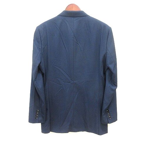 ザラ ZARA テーラードジャケット シングル 総裏地 48 M 紺
