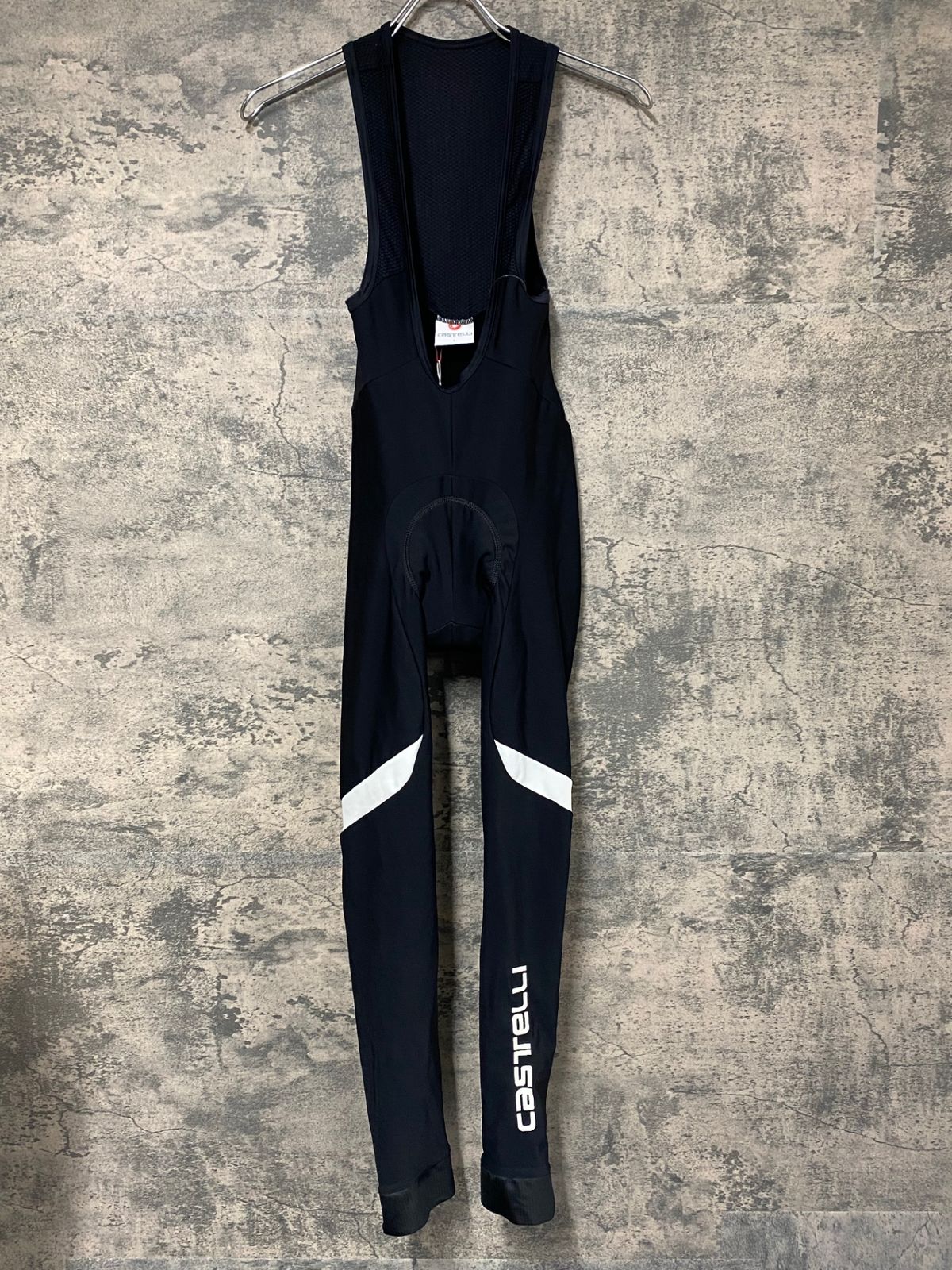 IV906 カステリ CASTELLI ビブタイツ 黒 L 裏起毛