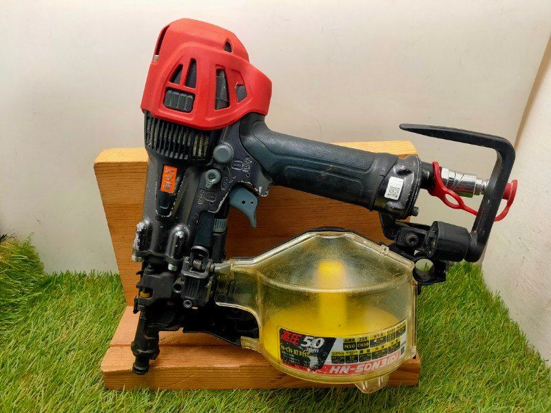 マックス MAX 高圧コイルネイラ HN-50N3 D -G クールグレー 50mm高圧釘打機 本体のみ 動作 済み