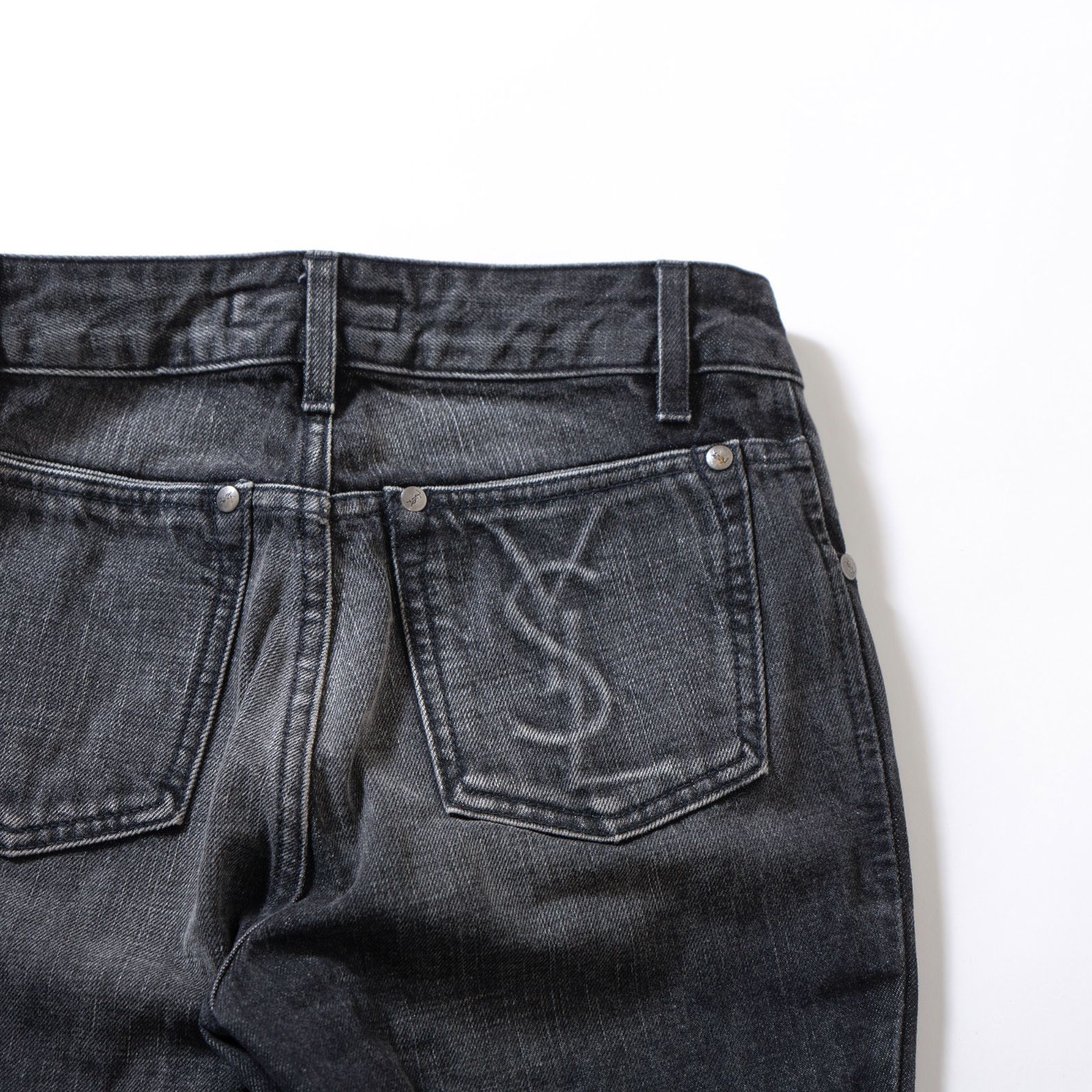 サンローラン Yves Saint Laurent rive gauche デニムパンツ ブーツ