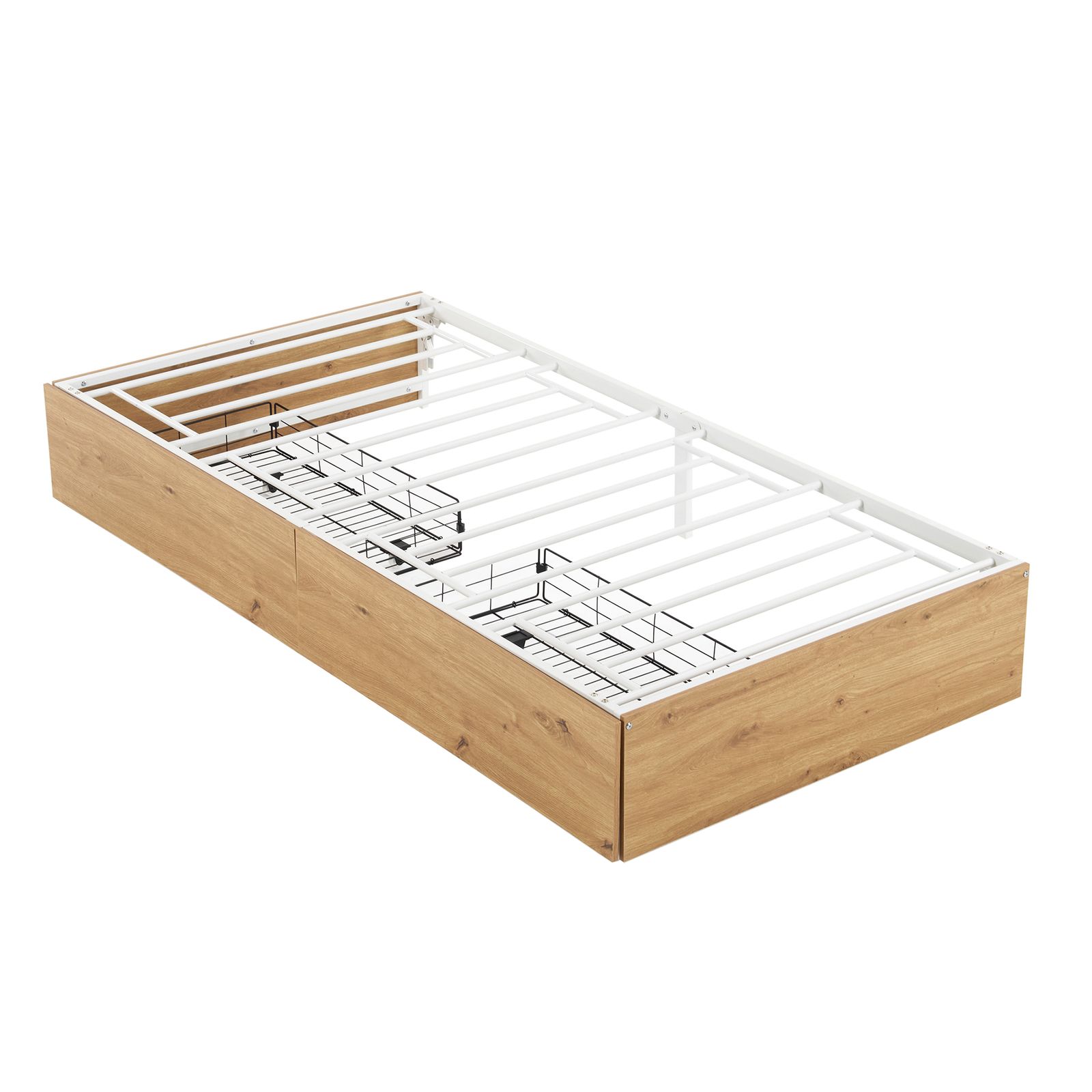 【ホワイト】 パイプベッド 折りたたみベッド ベッド 下収納 耐荷重120kg 新作】【ホワイト】 パイプベッド 折りたたみベッド シングル 組立簡単