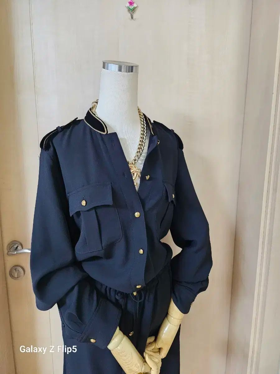 ラルフローレン ブラック ゴールド ボタン シャツ ONE PIECE 95