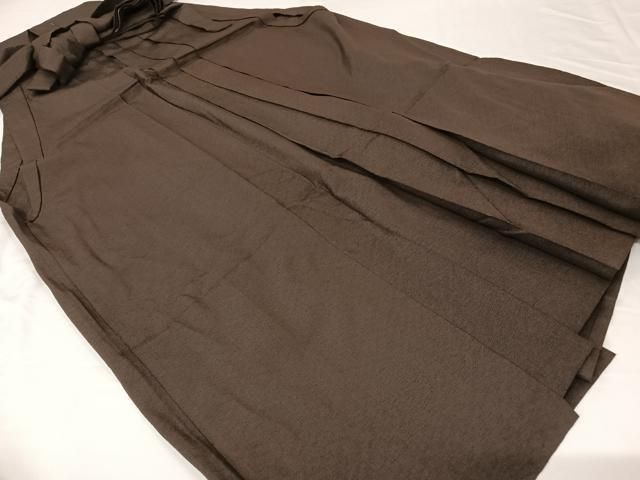 平和屋着物●男性 馬乗り袴 憲法色 正絹 AABA4534np