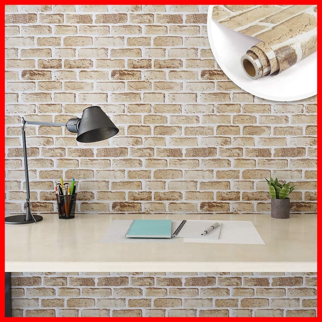 60枚 3D壁紙 DIY レンガ シール ホワイト ウォールステッカー 防水