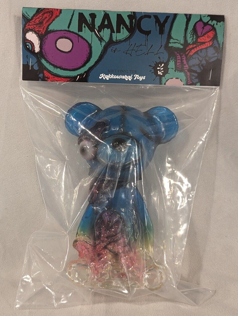 かっこわらい雑貨店 ナンシー クリア成型/青赤/黄色塗装 - メルカリ